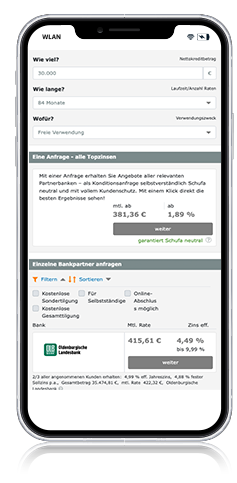 Finanzexperte App - Finanzierungsrechner